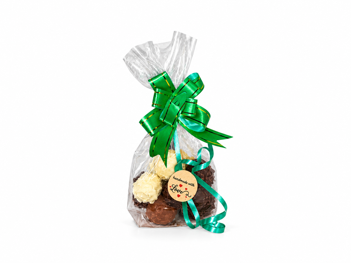 Pralinen Beutel gemischt mit Alkohol
